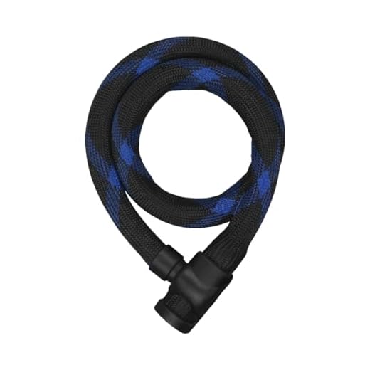 ABUS Candado de cadena IvyTex Chain 7220 - Candado de bicicleta con revestimiento de fibra sintética IvyTex altamente flexible - Nivel de seguridad 6, 85 cm