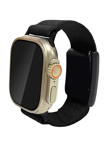 Hybrid Band for Whoop & Apple Watch Combo Band - Stretchy Nylon Hybrid Strap Compatible with Whoop 4.0 & Apple watch 38/40/41/42mm (series 3), Breathable and Comfort