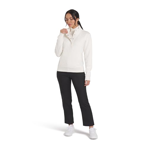 Suéter Puma Jacquie Snap Pullover de mujer para diario 4
