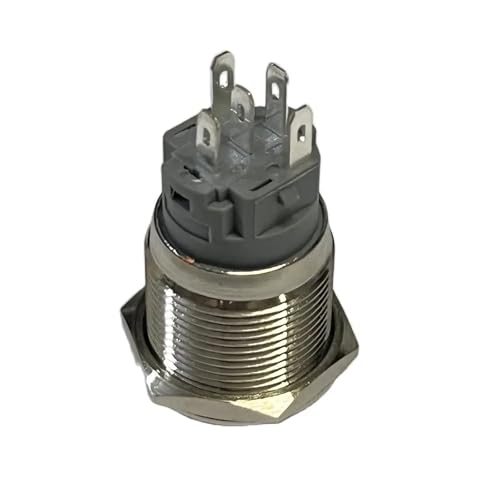 Interrupteur à bouton-poussoir de 8 mm vert marche/arrêt - 7