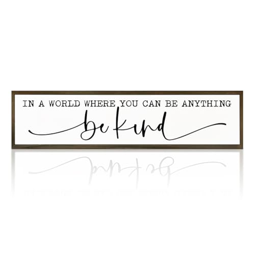 Inspirational Wood Sign, Wall Decor Art, Farmhouse Home Office Cubicle