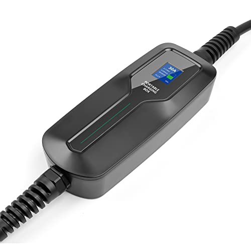 Lefanev Ev Charger Level 2,(Nema 10-30, 30A/25Ft,6.6Kw) Portable Electric Vehicle Charging Station For Electric And Hybrid Vehicles #TOP5
