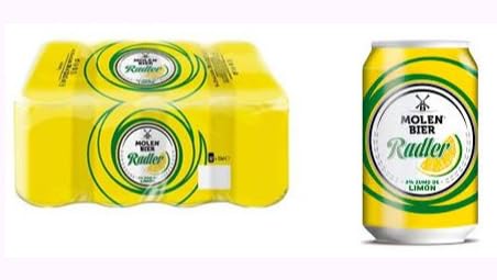 Molen Bier Radler al Limone 2,2%, Lattina da 33 cl, Analcolica e Rinfrescante, Confezione da 6