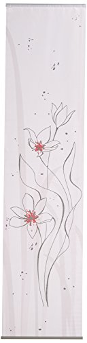 Home Fashion 86934 – 703 Tamas – Cortina corredera (Impresión Digital, plástico, Gris, 255 x 70 cm