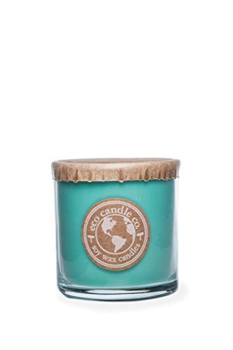 Eco Candle Co. Recycled Candle, Ocean Waves, 6 oz. - Scents of Marine Air, Citrus, & Musk - 100% Soy Wax, No Lead, Kraft Paper Label & Lid, Hand Poured, Phthalate Free,