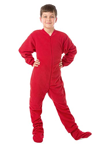 Big Feet Pyjama PJs - Pigiama Intero In Micropile Con Piedi E Suole Antiscivolo - Blu Notte - copertina