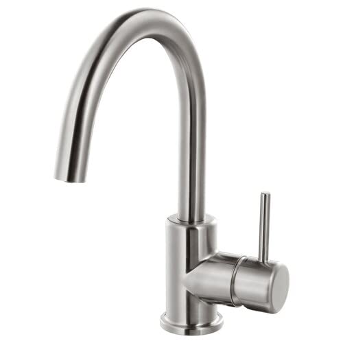 Grifo mezclador GLYPEN efecto acero inoxidable