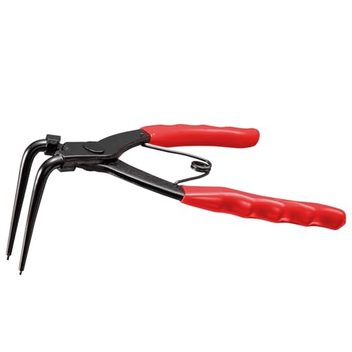 Toolwiz Alicates Circlip 170mm, 90 Grados Alicates de Punta, Rojo