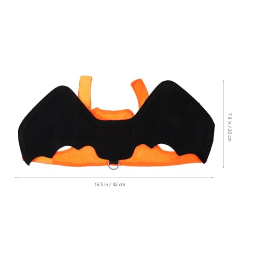 Disfraz de murciélago para perro Beaupretty Halloween negro miniatura 2