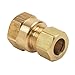 Eopzol 80841 3/8 Inch Comp x 3/8 Inch FIP Brass Compression Female Flare Adapter Replacement for PrimeX, 2-Pack
