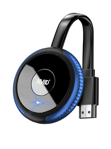 AIMIBO 4K 5G Wireless Display Adapter – Echte Plug & Play Filme, Shows & Live von Smartphone, Laptop auf Monitor/Projektor, Kompatibel mit i*OS, Android, Windows, Mac OS, Airplay, DLNA, Miracast