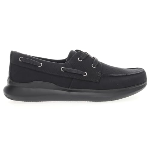 Propét Mens Viasol Lace up Loafer, Black