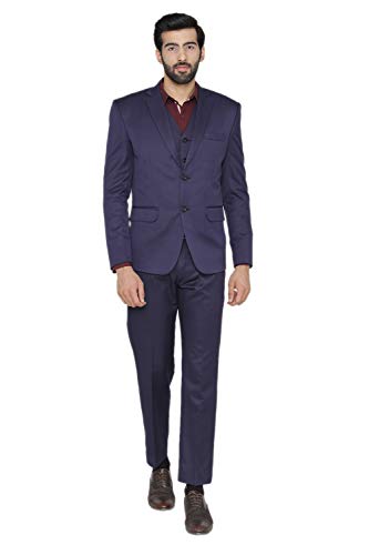 Image of WINTAGE Men's Polyester Cotton and Evening 3 Pc Suit