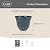 Classic Home and Garden Honeysuckle Resin Flower Pot Planter, Blue Jean, 15"