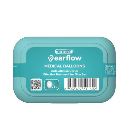 Earflow Orta Kulak İltihabı Önleyici için Yedek Balon, 10 adet, Kulak Basınç Dengeleyici Cihaz, Çocuklar ve Yetişkinler için, 10 Medikal Balon