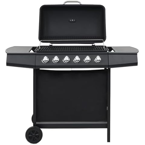 vidaXL Gas BBQ Grill with 6 Burners Cover