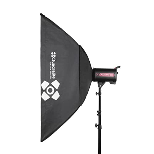 Boite a lumiere 80x120 cm Quadralite Bowens avec double diffuseur premium - 2