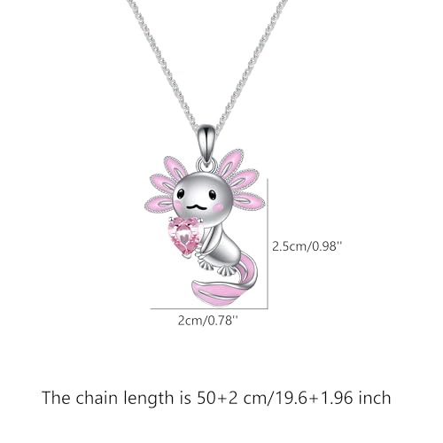 Image of Axolotl Gifts for Axolotl Lovers Birthday Gift Axolotl Necklace Bracelet Kawaii Jewelry for Who Loved Axolotl Easter Basket Stuffers