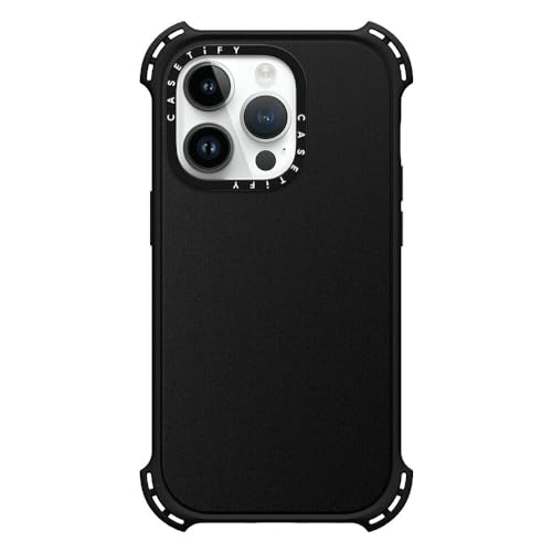 Coque Bounce iPhone 14 Pro CASETiFY noire idéale pour le sport et voyage
