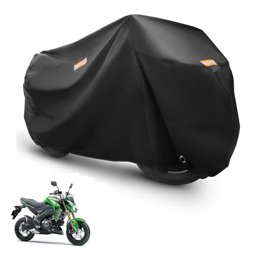 バイクカバー 適応カワサキ Z125 PRO 専用 バイクボディーカバー バイクカバー バイクカバー 原付 厚手 高防風 防埃 防雨 防水 防雪 紫外線防止 UVカット 盗難防止 ワンタッチバックル付き ロック穴付き 反射テープ付き 収納バッグ付き バイク