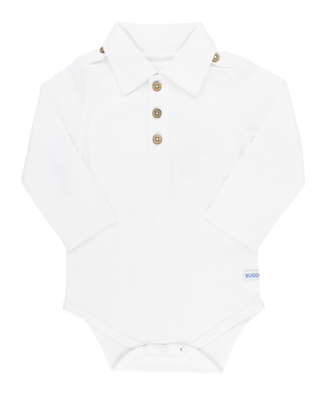 RUGGEDBUTTSBaby/Toddler Boys Long Sleeve Knit Polo Bodysuit