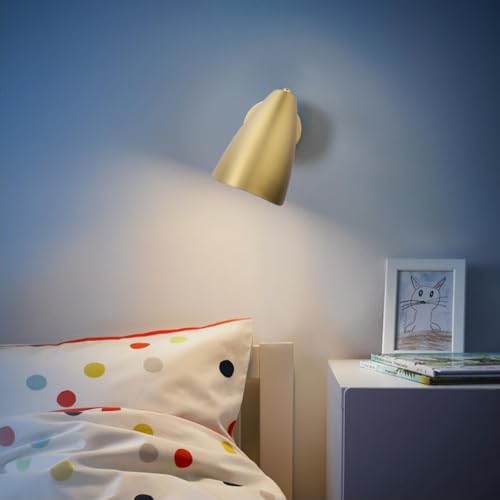 Image of Pathson Modern Wall Sconce with Dimmer Switch, Brass Metal Wall Lamp Lighting, Adjustable Light Angle, E26 Bulb Base Reading Lighting for Wall Painting Bedroom Hallway Living Room Dining Room