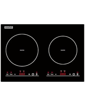 electric range with induction cooktop
