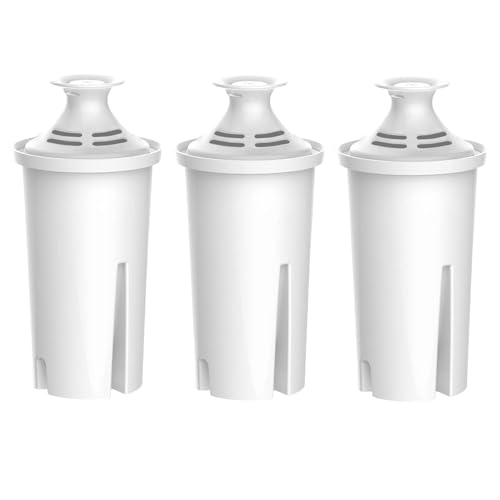 ITEHZTO Replacement Filters for All Brita® Pitchers and Dispensers, Fits Brita® Classic OB03, Mavea® 107007, and More, Last Up to 2 Months or 40 Gallons (Pack of 3)