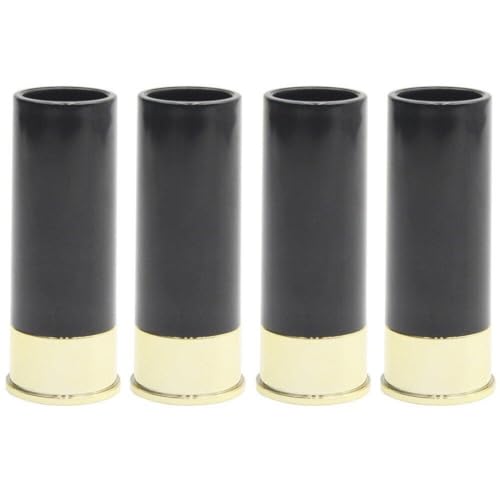 Hrippy 12 Gauge Schnittglas -Set 4 Kugelnform Kühle Tassen Bargläser Geschenk Trinkglas Set Für Männer Luxus Geschenkset Plastik Schnapsgläser