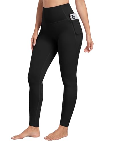 CHRLEISURE Leggings with Pockets for Women - Tummy Control High