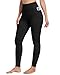 CHRLEISURE Leggings with Pockets for Women - Tummy Control High Waisted Soft Workout Yoga Pants（Black,M）