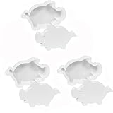 Generisch 3 Stücke Silikonform Gießformen Schwein, Schwein Resin Gießform, Tier Silikon Resin...