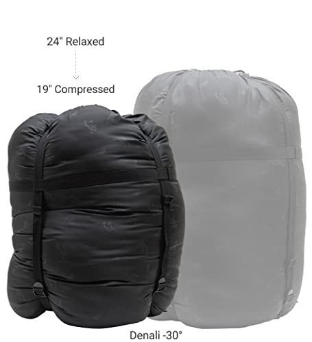 Browning Camping Denali -30° Bolsa de Dormir Momia, Carbón/Gris miniatura 3