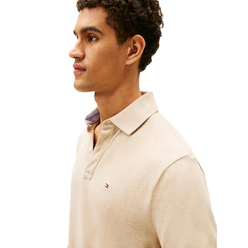 Image of Tommy Hilfiger Men's Short Sleeve Cotton Pique Polo Shirt in Classic Fit