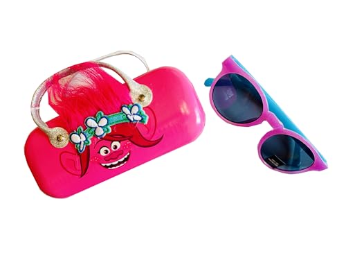 Trolls Poppy Kids' Sunglasses Set with Matching Case - UV Protection