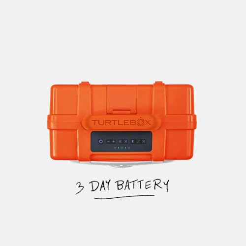 Image of Turtlebox Original Gen 3: Portable Outdoor Bluetooth Speaker - Ultra-Loud (120dB), Waterproof (IP67), Rugged, Impact-Resistant, 3-Day Battery | Party Mode Unlimited Pairing Stereo, Orange /Blaze Orange