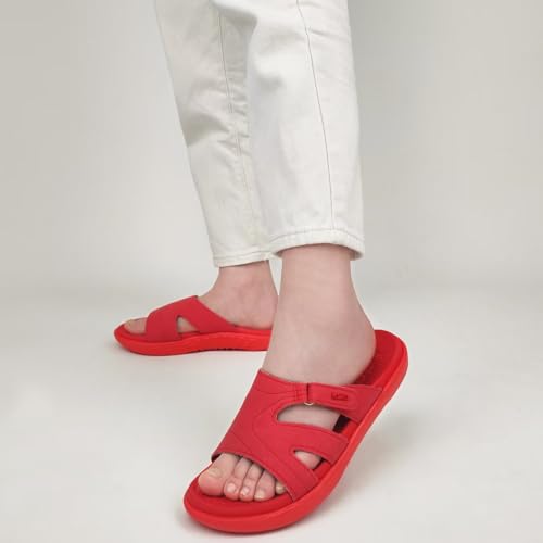 Image of KuaiLu Womens Fashion Orthotic Slides Ladies Athletic Yoga Mat Memory Foam Walking Sandals Thick Cushion Recovery Summer Beach Slippers Comfortable Plantar Fasciitis Arch Support