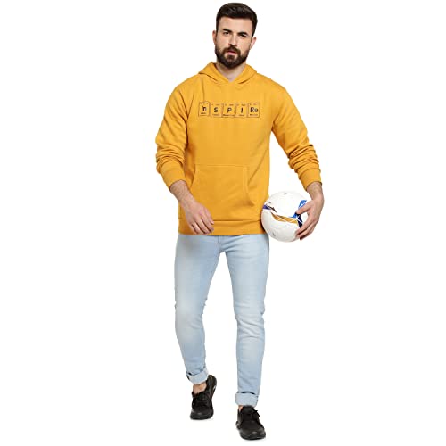 Image of Campus Sutra Men's Cotton Hooded Neck Sweatshirt