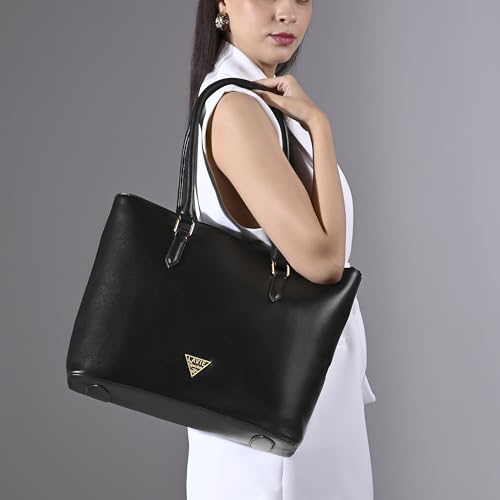 Image of Lavie Signature Women's Detroit Pro Laptop Tote Handbag for Women | Fits Upto 15 Inch Laptop | Laptop Bag for Work | Ladies purse | Stylish Shoulder Bag | Gift For Women
