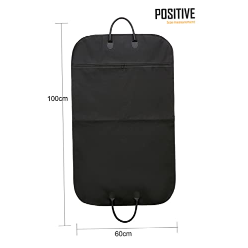 Dress Cover Bag Travel Garment Bag for Coats Suits Large Soft Oxford Cloth Black2