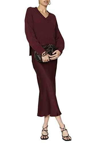 Image of Rent The Runway Pre-Loved Red V-neck Sweater