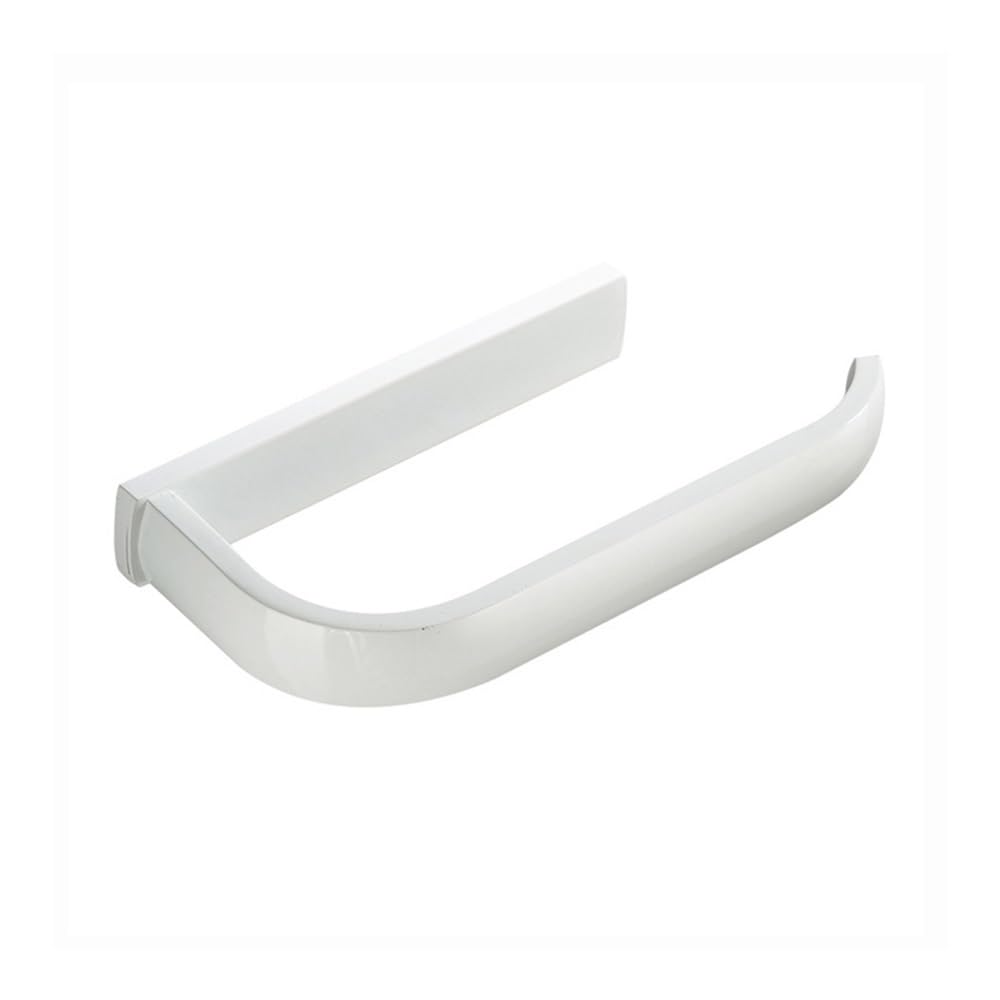 Tissue-Holder for Bathroom, White Toilet Paper Holder Wall Mounted Stainless Steel Rustproof
