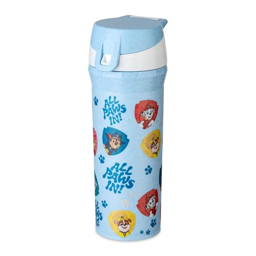 Koziol STAN 0,5 GROW PAW PATROL Trinkflasche 500 ml | für Kinder | biozirkulärer Kunststoff, robust, leicht, wiederverwendbar, spülmaschinengeeignet | Schule, Kindergarten, Kita (organic sky blue)