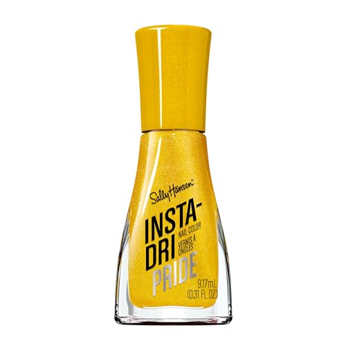 Sally Hansen Insta-Dri Nail Polish | Quick Dry Long Lasting Streak-Free Shine | Opaque Shimmery | 760 Bee Proud | Bright Sunflower Yellow Nail Color