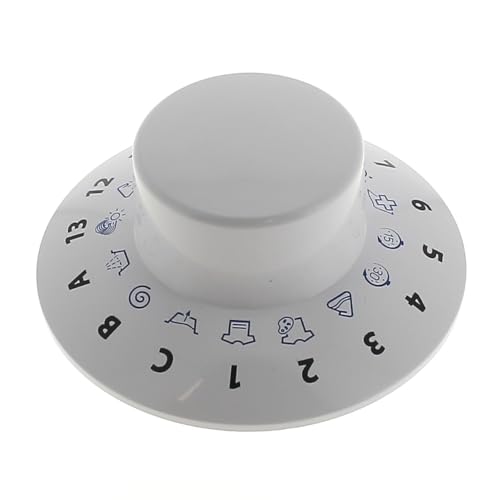Bouton blanc pour Lave-linge Ariston