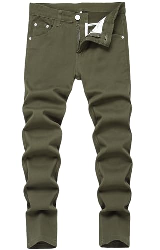Boy's Skinny Fit Stretch Fashion 5-Pockets Basic Jeans Pants