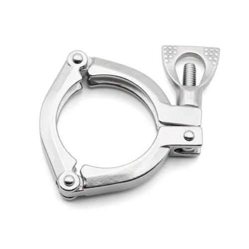 Abrazadera triple de acero inoxidable 304 de alta resistencia: conexión sanitaria tipo trébol for aplicaciones en cerveza, lácteos y productos químicos.(4Inx119)