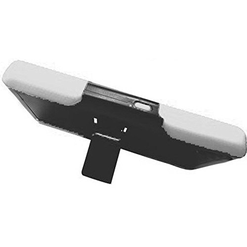 Image of HR Wireless BLU Studio Energy D810L Robust Hybrid with Kickstand Holster Clip - Retail Packaging - Black(PC) /White (Silicone)