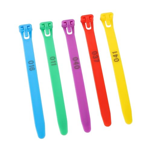 Anillo ajustable para patas de pollo antidesprendimiento para controlar pavos y gansos 50u 7