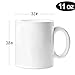 G HEAT-GOO 11oz Sublimation Mugs Blank White Coated Ceramic Mugs Coffee Cups Cocoa Milk Tea Mug DIY Gifts,Set of 8